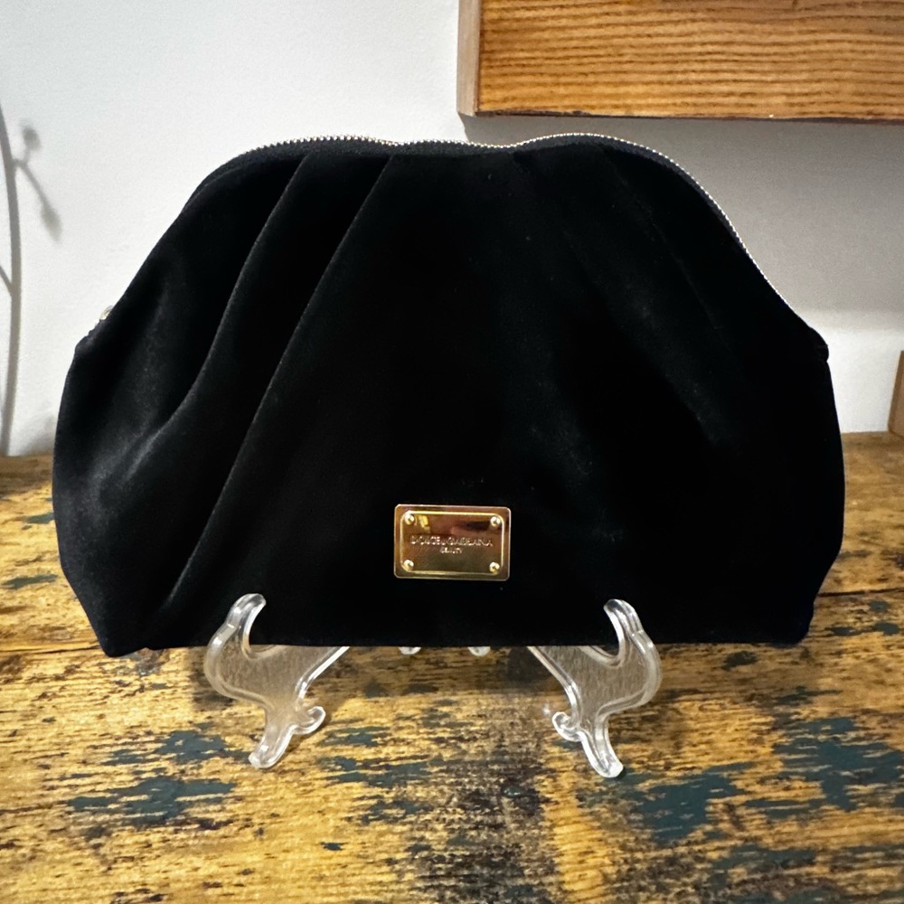 Dolce & Gabbana Black Bag with Gold Plate